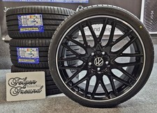 4x 19zoll CMS Felgen für VW Golf 5 6 7 8 GTI R Beetle 5C 8j ET50 Sommerreifen