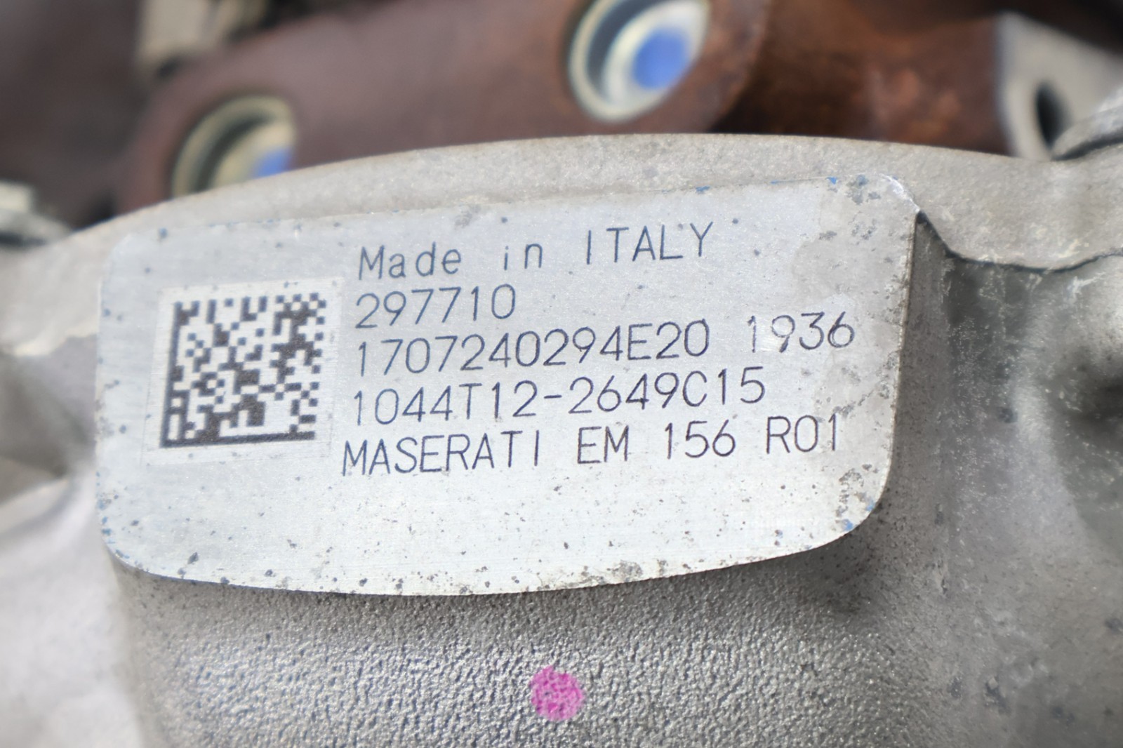 2014-2020 MASERATI GHIBLI 3.0L ENGINE RIGHT SIDE TURBOCHARGER TURBO CHARGER OEM