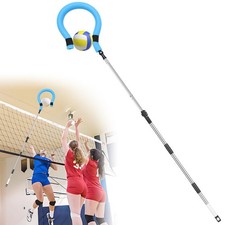 Volleyball Spike Trainer - Adjustable 63"-78" with Question Mark Hook, Durabl...