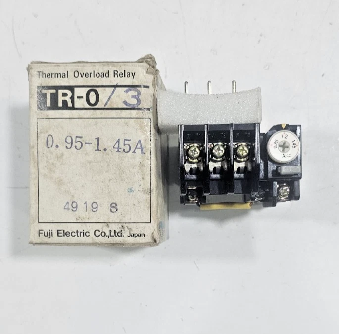 FUJI ELECTRIC TR-0/3 New - Surplus Motor Protection Overload Relay