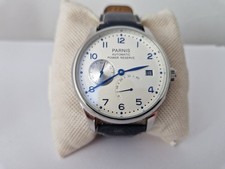 PARNIS-Automatic -Power Reserve -Date -White Dial-Ref PA767/1000-Limited Edition