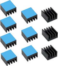  10PCS Pack Small Heat Sinks Kit 9x9x5mm / 0.35x0.35x0.2 inch Aluminum Heatsink