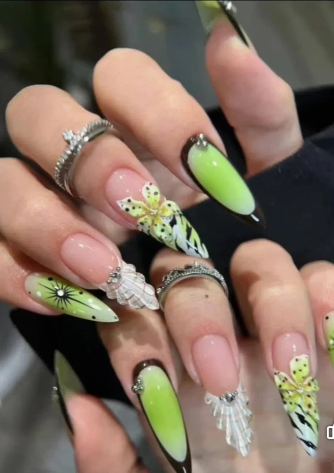 Dijes para arte en uñas joyería resina rosa flor moño-30 un. Foto 3 de 4