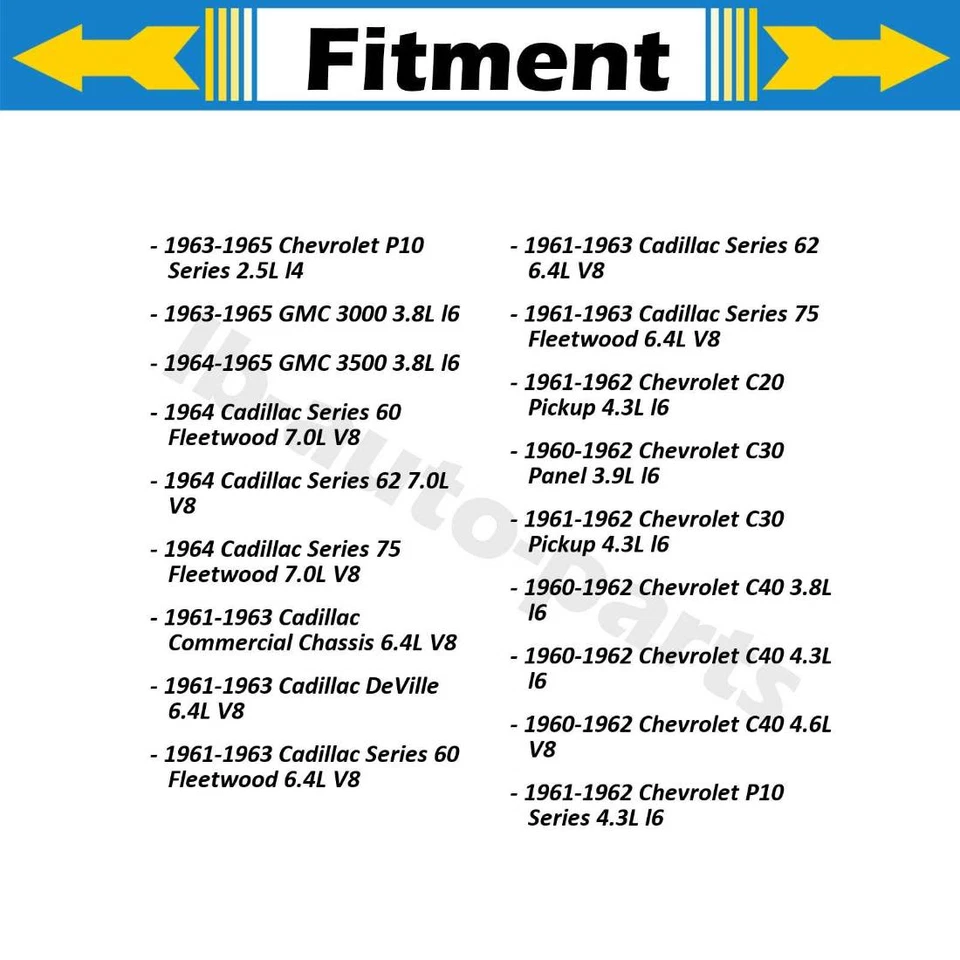 Linha de mangueira de freio dianteiro Sunsong 2 peças para 1963-1965 Chevrolet C30 painel 3.8L - Imagem 4 de 4