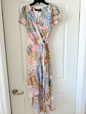 White House Black Market Floral Dress size 2