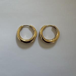 Authentic Astrid and Miyu Dome Hoops in 18K Gold Plated Recycled Sterling Silver 925 Stamp