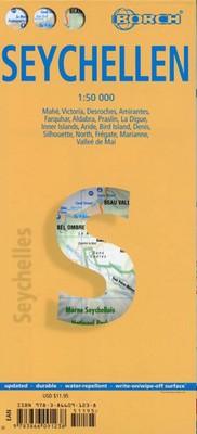 Seychellen 1 : 50 000 | Deutsch | (Land-)Karte | Borch Maps | 2 S. | 2020