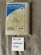 Aida Precuts 20x30" 14 count cross stitch fabric in Oatmeal