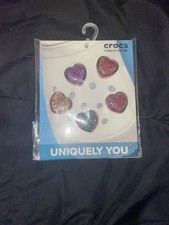 Authentic Crocs elevated Sweethearts conversation hearts  Jibbitz 5pc 5 Pack