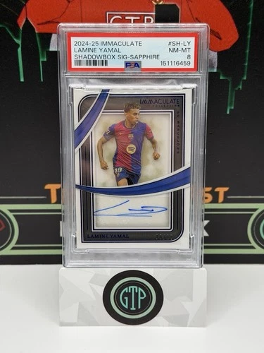 2024-25 PANINI IMMACULATE COLLECTION SHADOW BOX LAMINE YAMAL  AUTO /10 POP 2