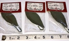 BUNCHES FABRIC LILY OF THE VALLEY LEAVES MILLINERY HATS DOLLS FLOWERS VINTAGE