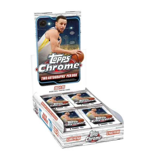 2024/25 Topps Chrome Basketball Hobby Box- Rip + Ship