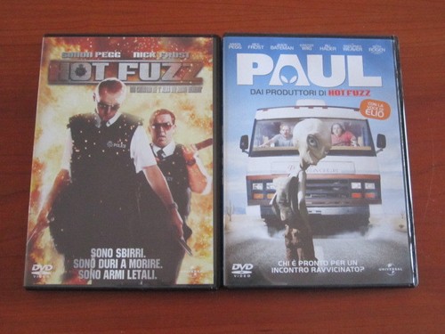 SIMON PEGG & NICK FROST " HOT FUZZ " + " PAUL " 2 ORIGINAL DVD UNIVERSAL