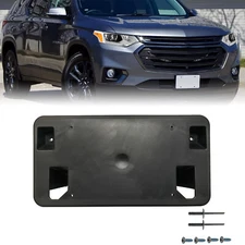 Front License Tag Plate Frame Mount Bracket Holder For Chevrolet Traverse 18-23