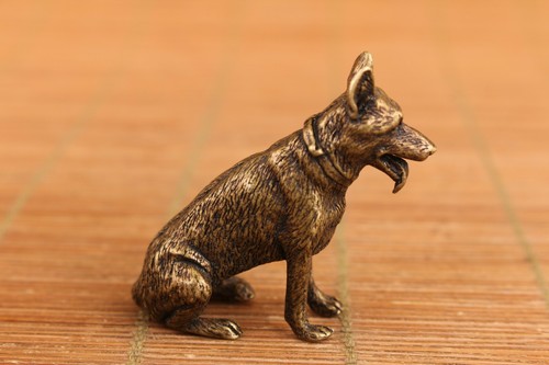 Rare chinese bronze hand carving dog statue collect cool car key pendant - Picture 4 of 7