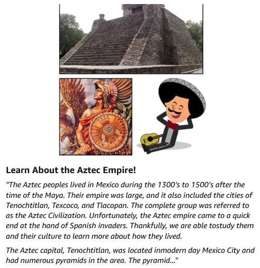 Let’s Learn About Mexico! - A history book for Children, Kids, and Young Adults! - Image 4 of 4