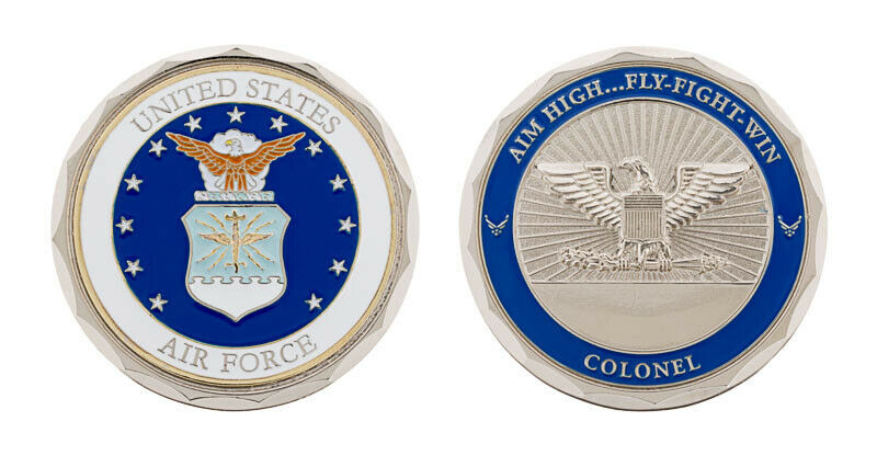 Challenge Coin U.S. AIR FORCE COLONEL RANK CHALLENGE COIN