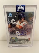 2020 Topps Archives Signature Series Michael Chavis 2018 Bowman Scouts Auto /22