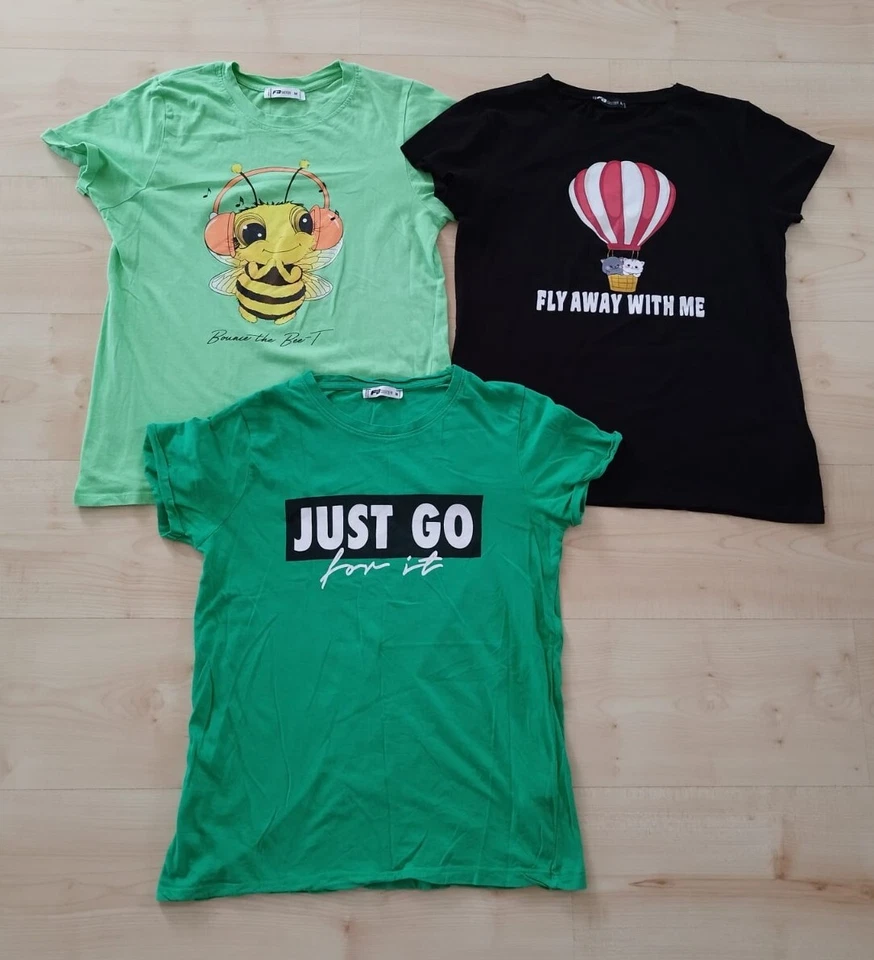 3x Mädchen T-Shirts New Yorker Gr. M - Bild 1 von 1
