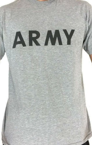 US ARMY PT Physical Fitness IPFU Gray T 