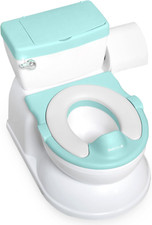 Real Feel Potty with Wipes Storage Transition Seat Realistic Easy to Clean