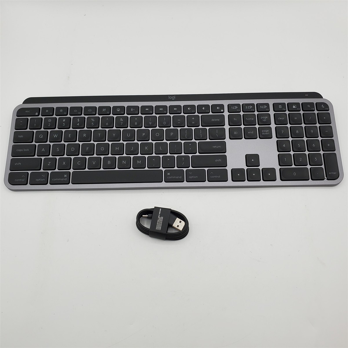 Logitech MX Keys S for Mac, Wireless Keyboard, Fluid - Space Grey