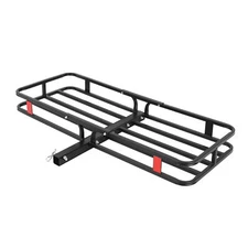 500LBS Foldable Hitch Cargo Carrier Mounted Basket Luggage Rack with 2" Receiver