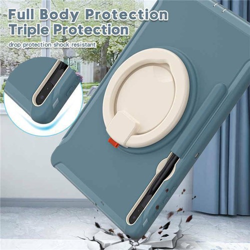 Shockproof Armor Stand Case Cover For Samsung Galaxy Tab S7 FE S8 Plus 11" 12.4" - Picture 57 of 92
