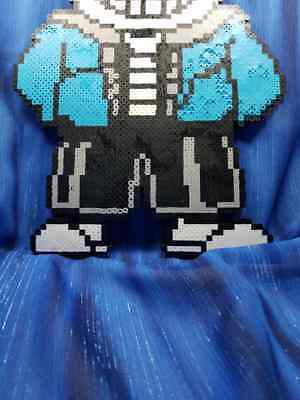 Sans Skeleton Undertale Battle Sprite IN COLOR Perler Bead wall