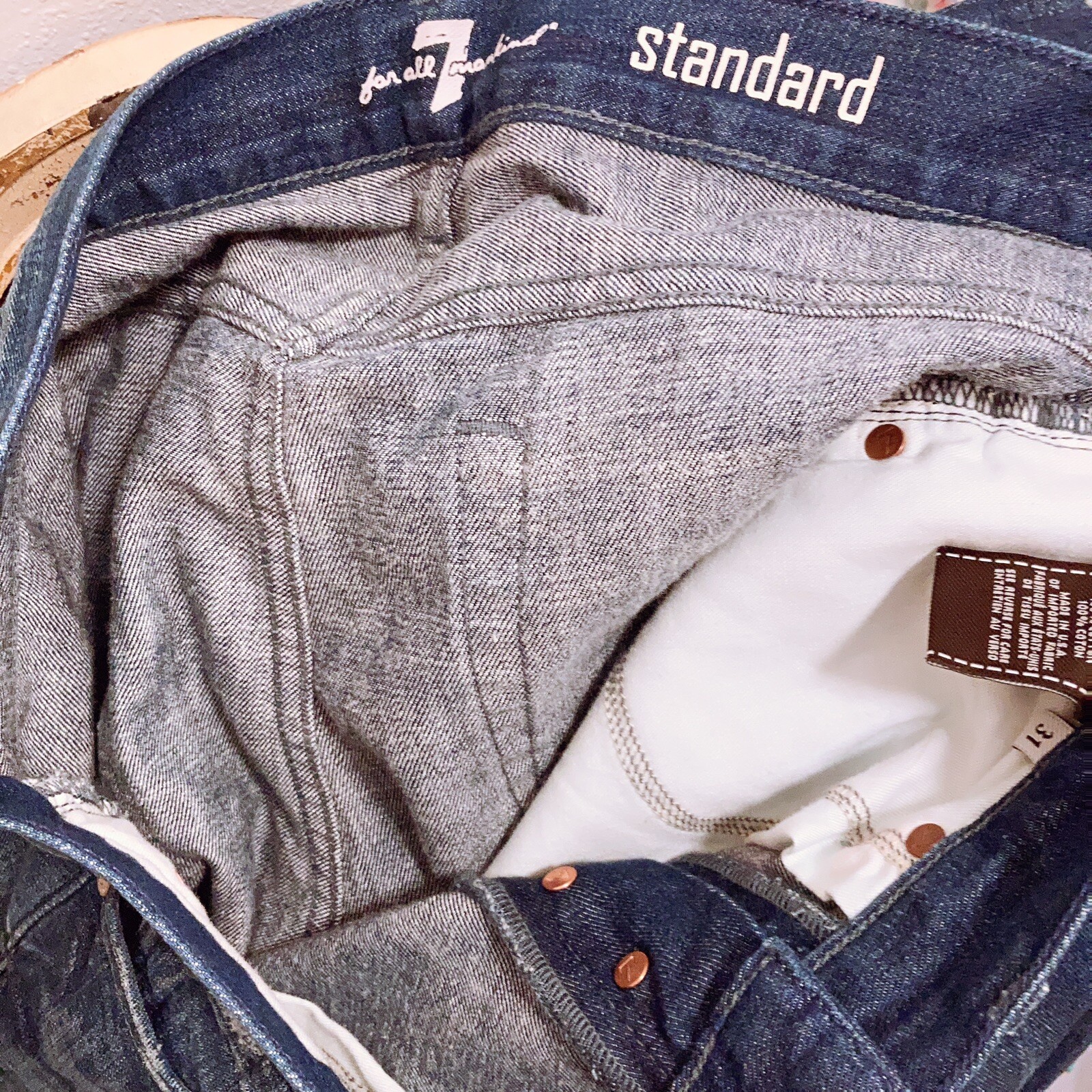 7 For All Mankind Funky Boho Flared Upcycled Deni… - image 11