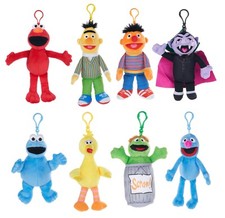 Sesame Street Collectible Plush Bag Cilps *Big Seller*