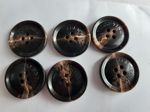buttons Valentino buttons lot of 6 - 25 mm Italy Valentino