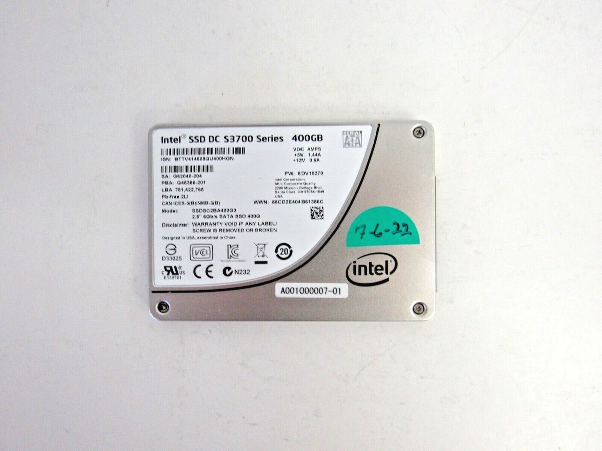 Intel SSDSC2BA400G3 DC S3700 Series 400GB MLC SATA 6Gbps 2.5 Intel SSDSC2BA400G3 DC S3700 Series 400GB MLC SATA 6Gbps 2.5