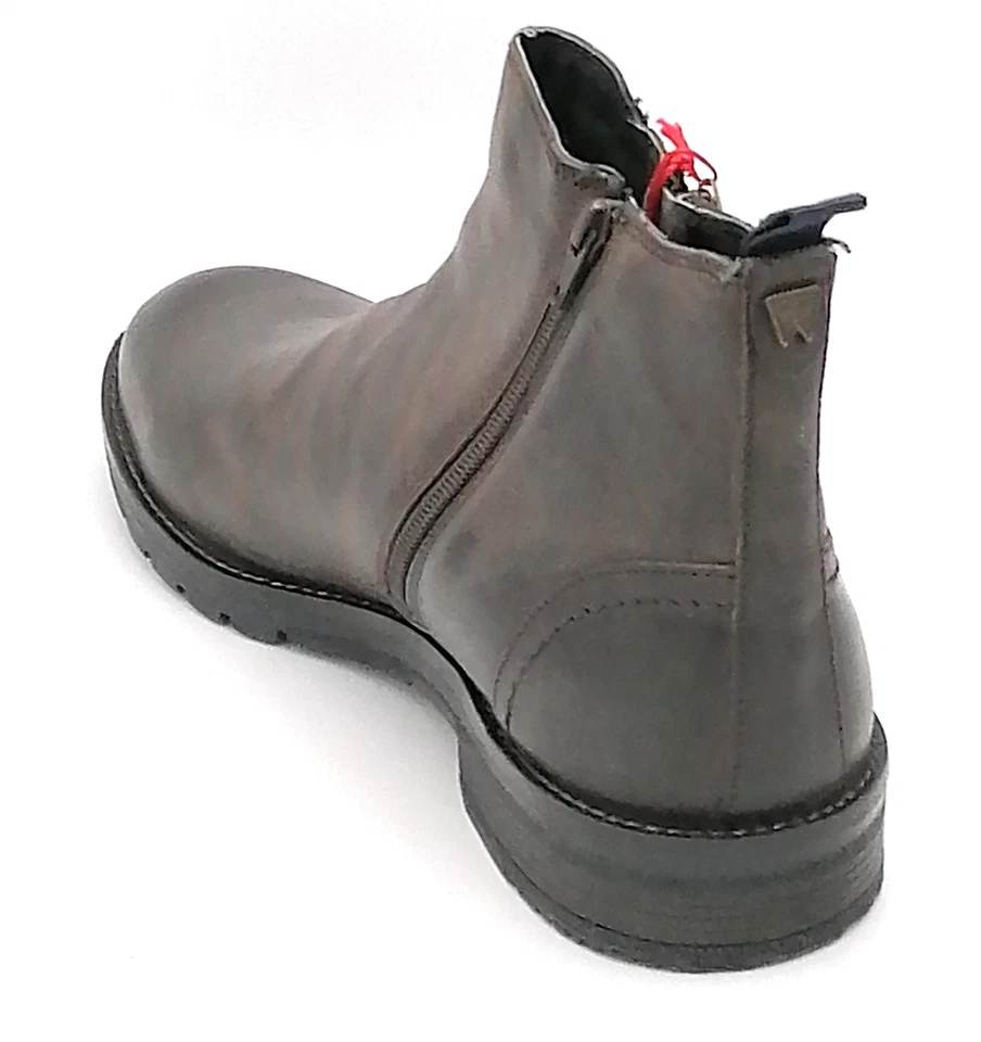 Wrangler 92061 Botines Piel Cabeza Marrón Oscuro Doble Cremallera W - Imagen 3 de 4
