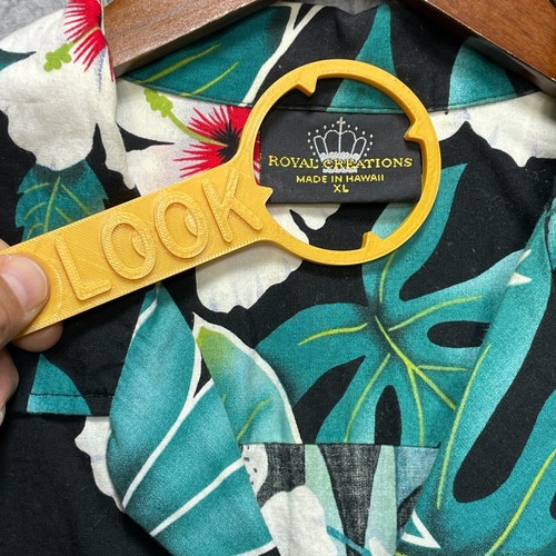 Royal Creations Hawaiian Aloha Short Sleeve Shirt Men XL Green Floral Button Dn - Picture 3 of 7