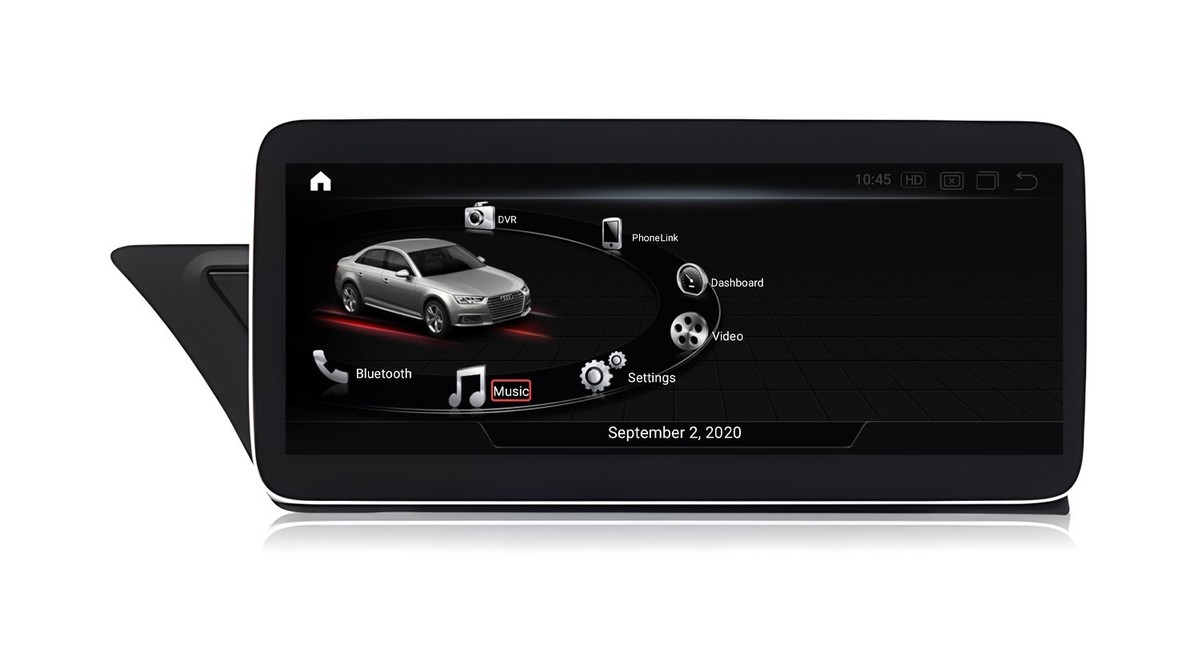 10.25''Car Rado Android 14 Player GPS Navi CarPlay For AUDI A4 A5