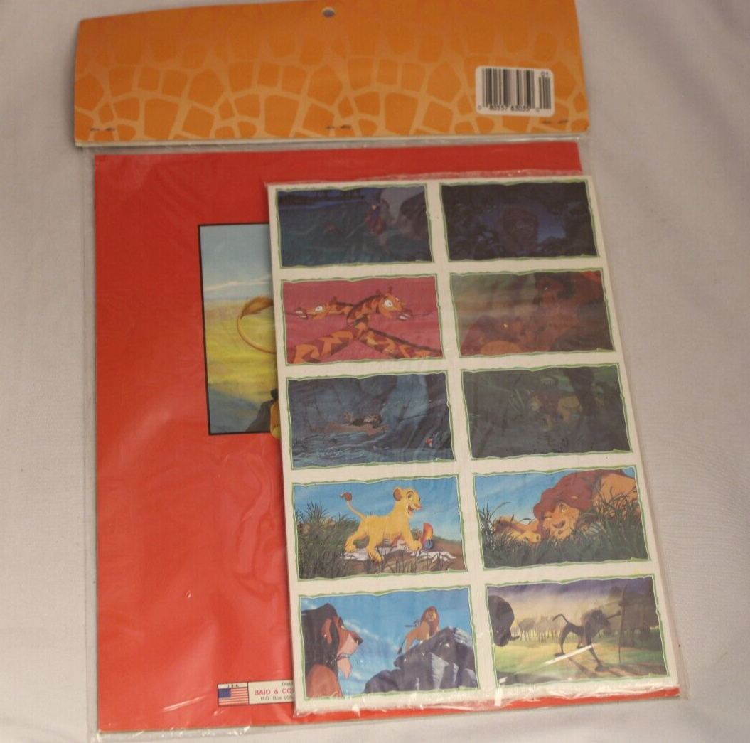 NEW COMPLETE SET UNOPENED Disney Lion King Sticker Album & Stickers