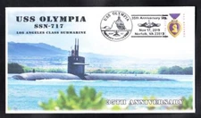 Submarine USS OLYMPIA SSN-717 Commissioning Anniversary KSC Naval Cover B4069