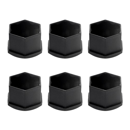 20pc 17mm Wheel Lug Nut Bolt Center Cover Black Caps Bolt Rims & Clip Tool Kit - Picture 12 of 12