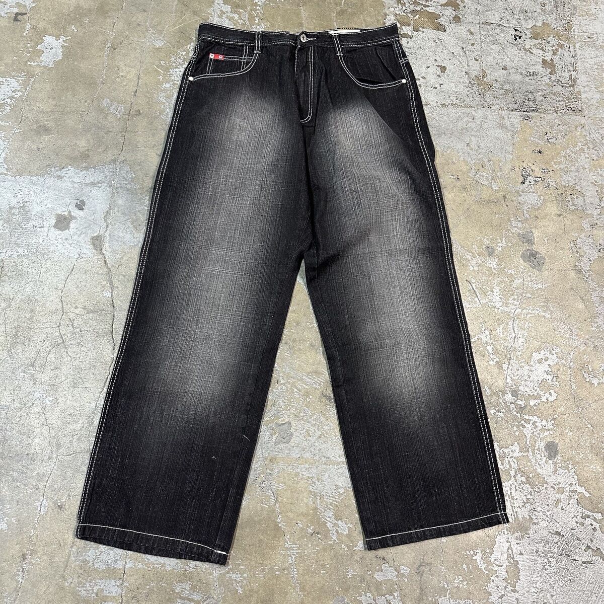 NWT Vintage Y2K Southpole Faded Black Baggy Denim Jeans Sz NWT Vintage Y2K Southpole Faded Black Baggy Denim Jeans Sz