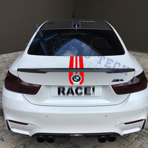 Red Front Hood + Rear Trunk Racing Strip Vinyl Stickers For M3 M5 M6 X1 X3 X5 X6 - Picture 9 of 10