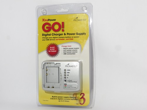 Promaster XtraPower Go 3 Digital Camera Battery Charger & Power Supply ...