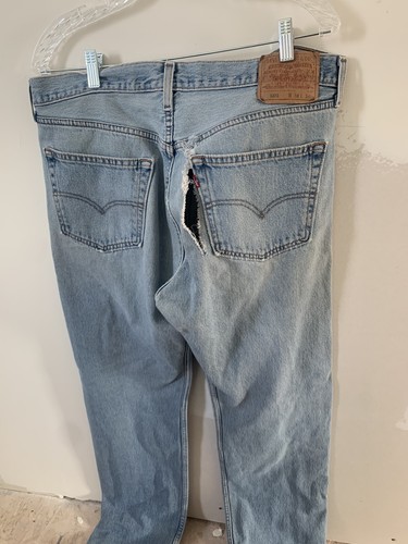Mens Levis 501 Jeans 36x34 RARE SEE 