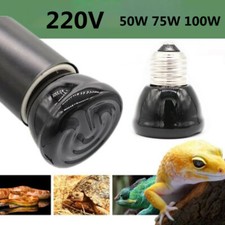 50W 75W 100W E27 Reptile turtles Infrared Heating Lamp Heat Emitter Brooder Lamp