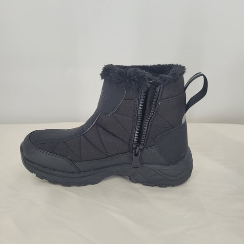 SILENTCARE Mens Warm Snow Boots, Fur Lined Waterproof Winter Shoes Anti-Slip 8.5 - Picture 10 of 14