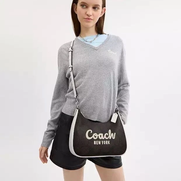 Hobo Coach Teri nuevo con etiquetas en lona exclusiva con gráfico Coach CAG21 Foto 2 de 4