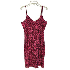 Express Micro Floral Y2K Babydoll Dress Size 13/14 Lace Trim Retro Midi