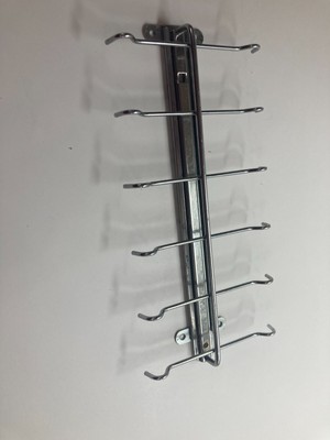 Tie Rack top mount sliding metal 12 hook K-Ven 791 closet organizer