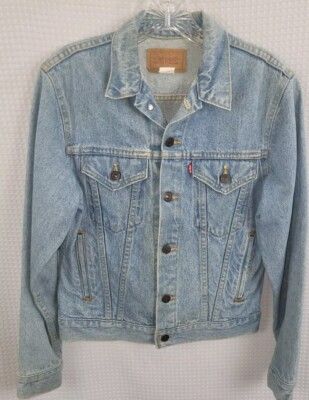 Vintage Levis Denim Trucker Jean Jacket Youth Size 18 #70706-0212