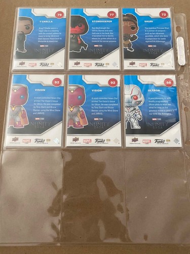 Funko Upper Deck Marvel Infinity Saga Gold Glitter Cards Spectrum LOT - Picture 4 of 4